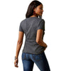 Ariat Ladies Cow Girl Tee Charcoal Heather