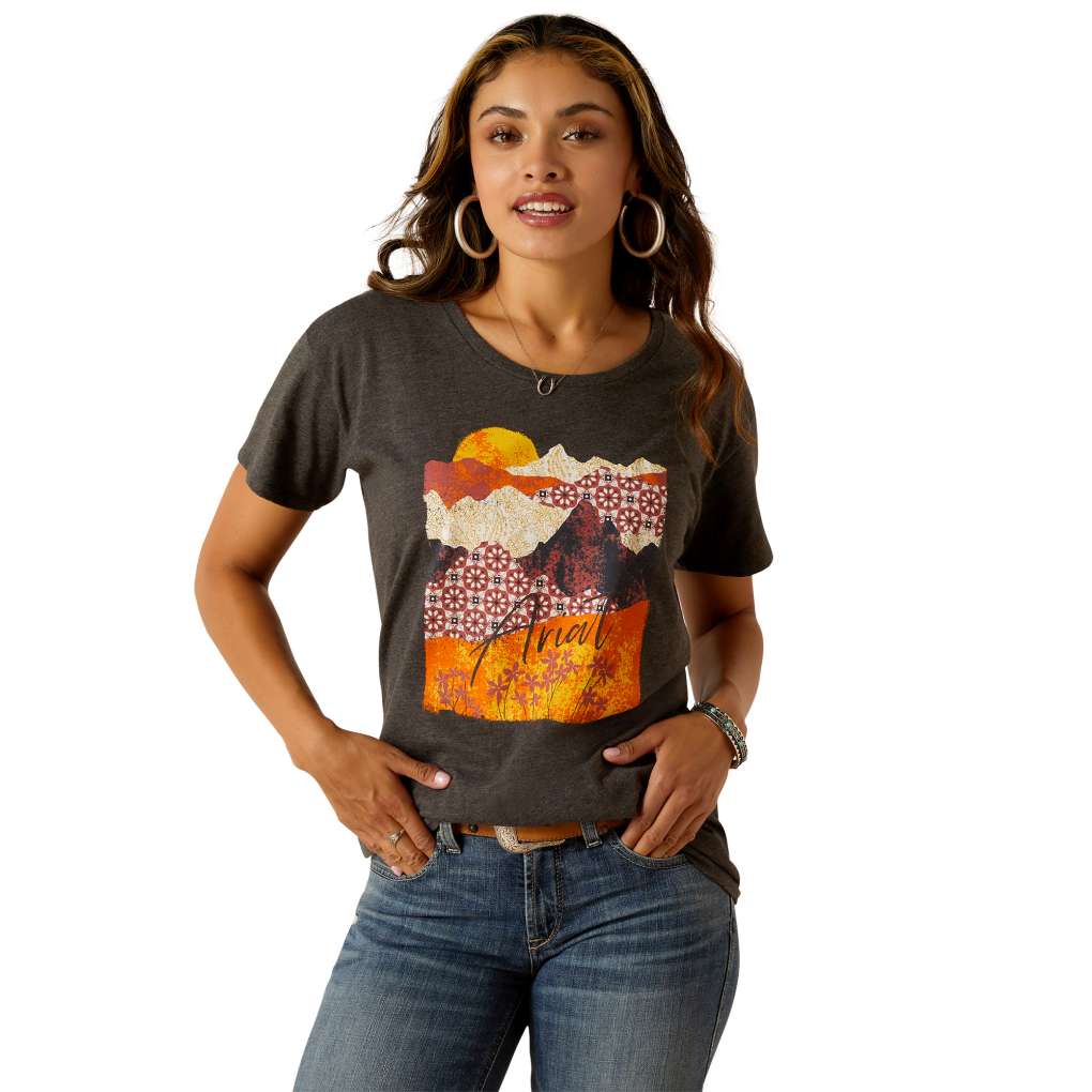 Ariat Ladies Mountain Patterns Tee