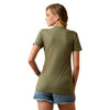 Ariat Ladies Mustang Fever Tee Military Heather