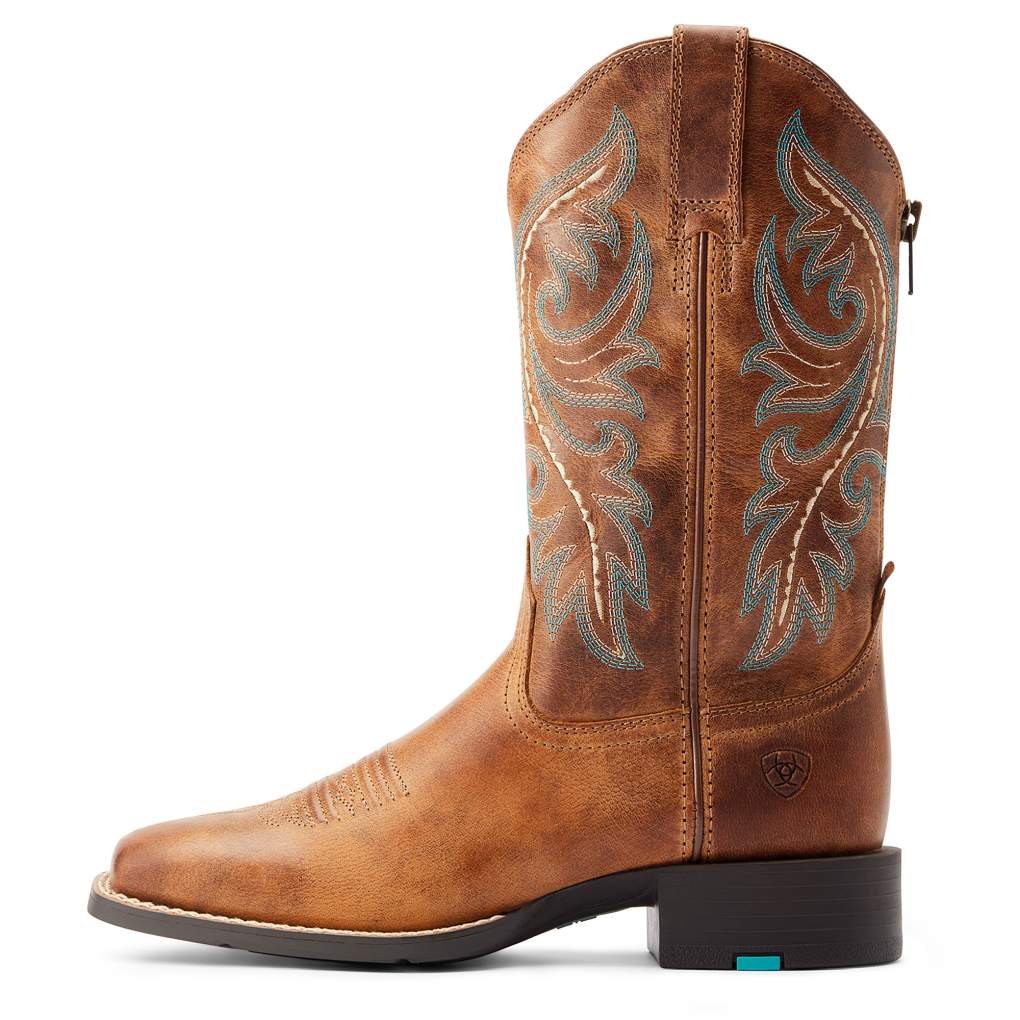 Ariat Ladies Round Up Back Zip Desert Sand