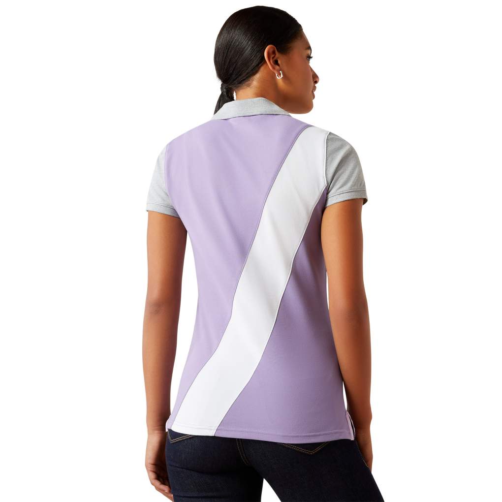 Ariat Ladies Taryn Polo Chalk Violet/Orchid Bloom