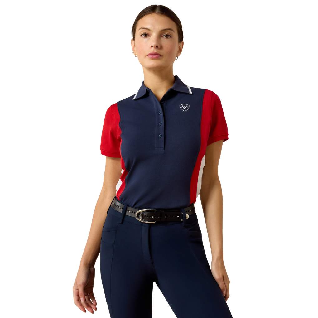 Ariat Ladies Taryn Navy/Red Polo