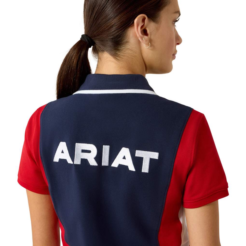 Ariat Ladies Taryn Navy/Red Polo