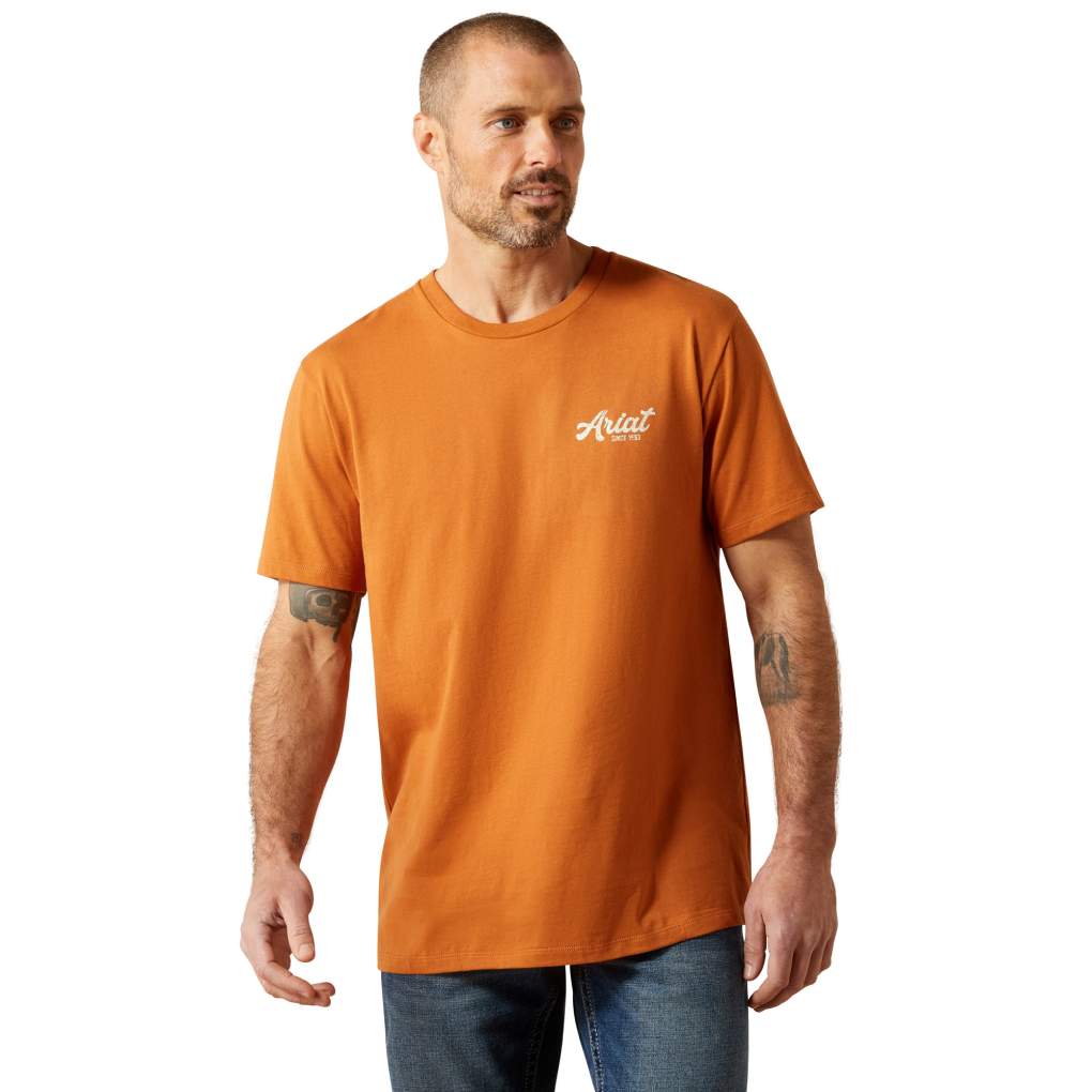 Ariat Mens Coyote Country Tee Adobe