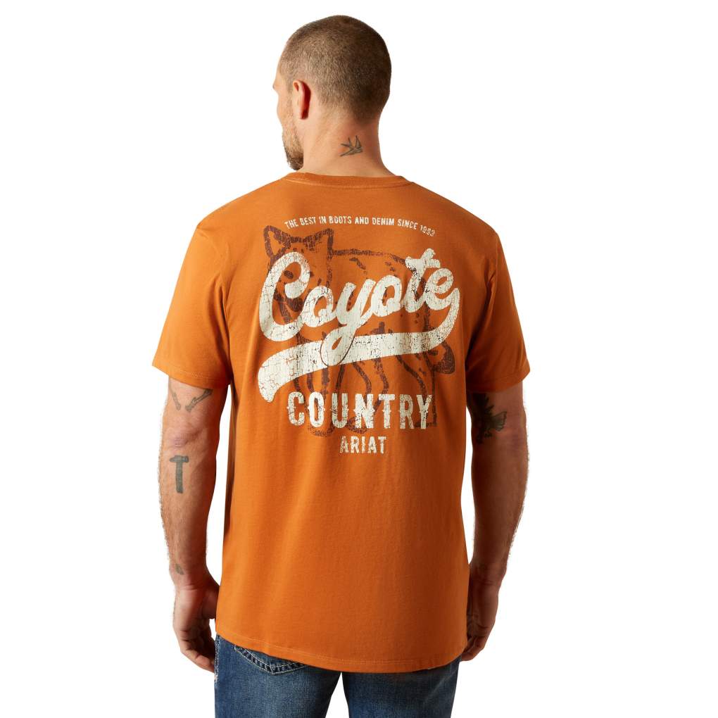 Ariat Mens Coyote Country Tee Adobe