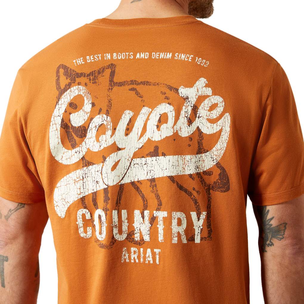 Ariat Mens Coyote Country Tee Adobe