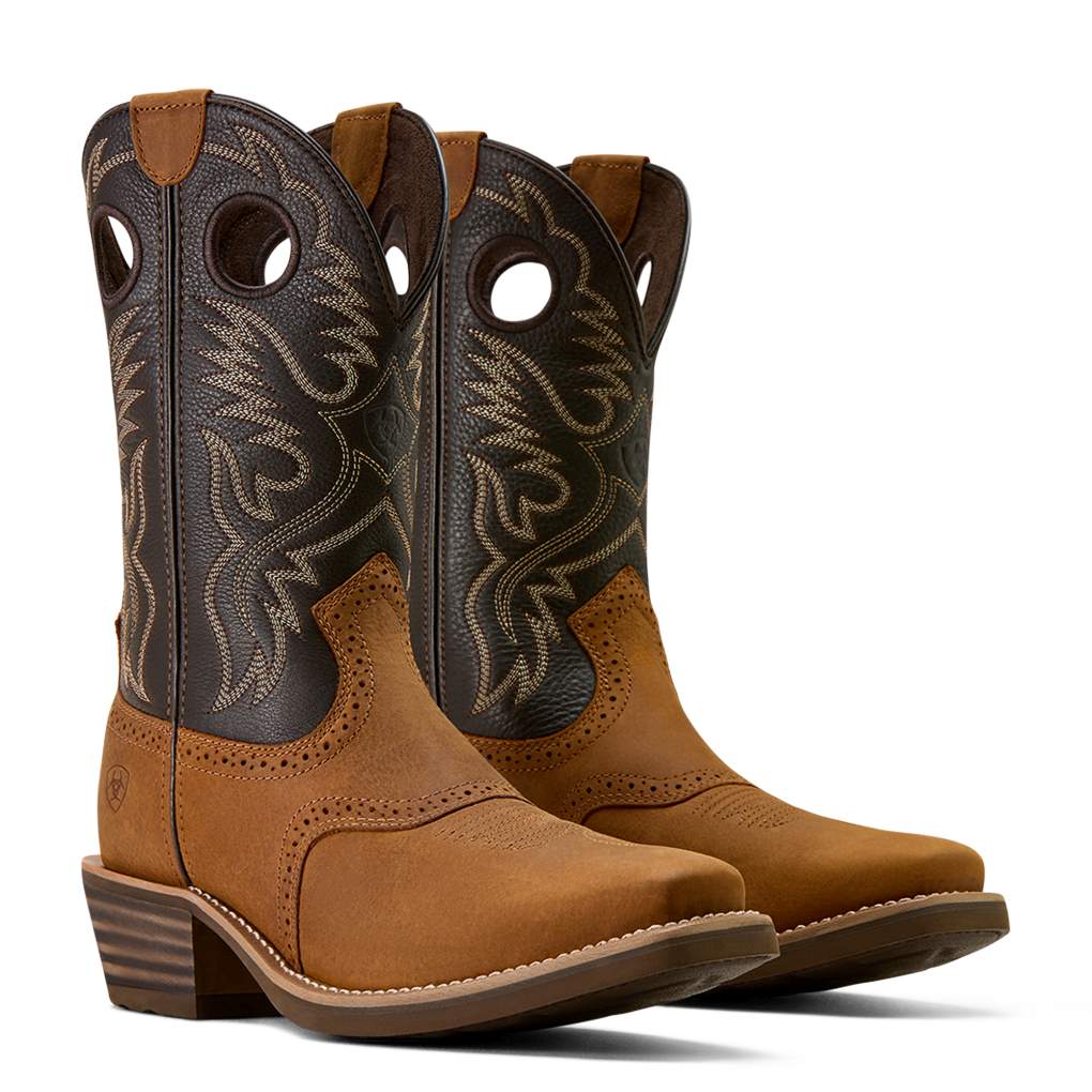 Ariat Mens Heritage Roughstock Status Brn/Chocolate Smoke