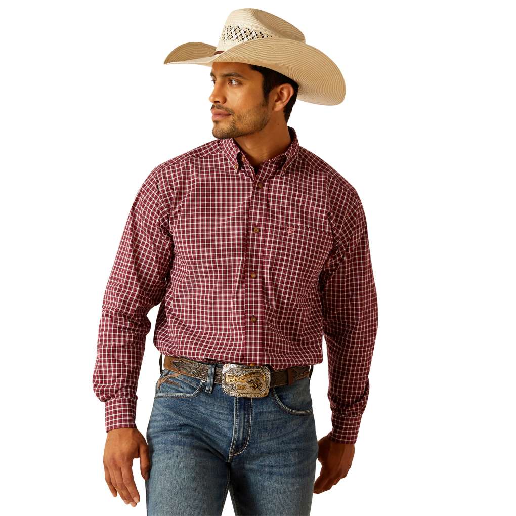 Ariat Mens Pro Tyson Shirt Syrah