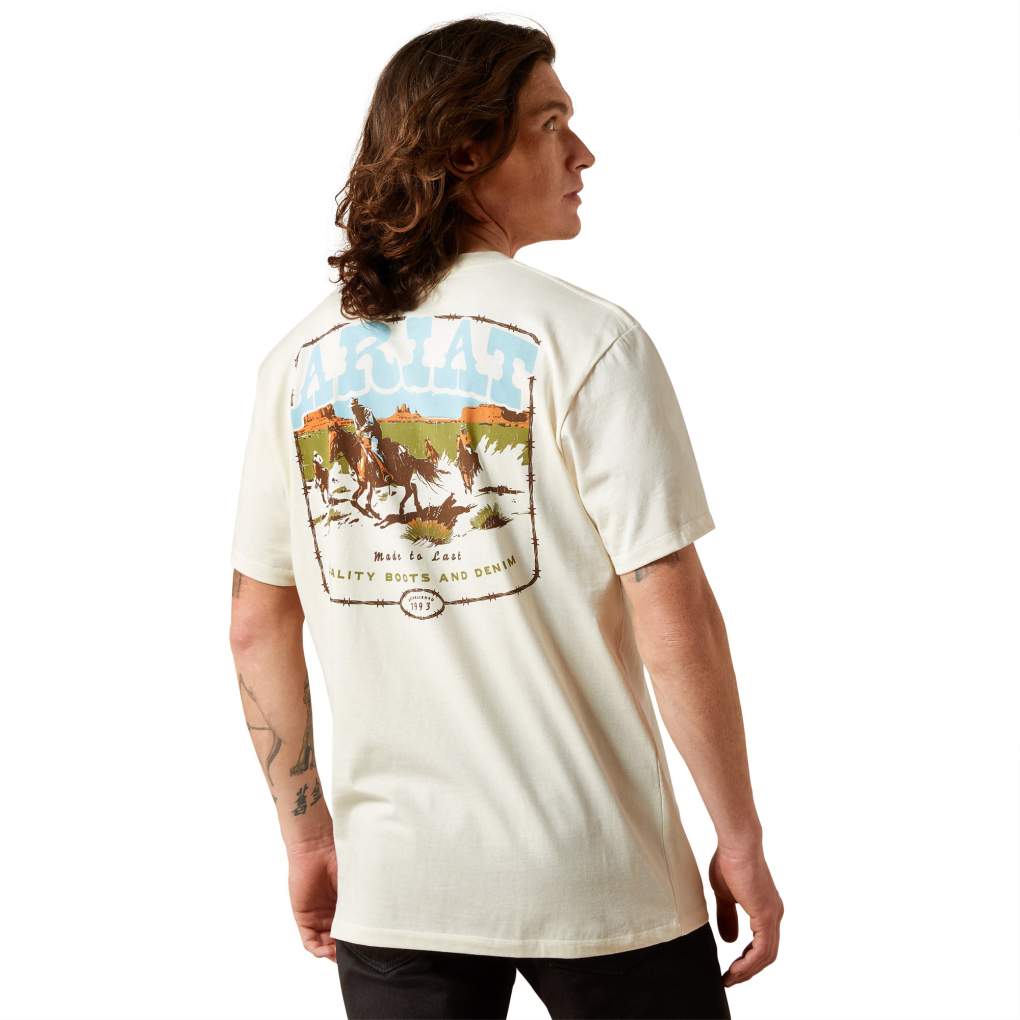 Ariat Mens Pulp Western Tee Turtledove