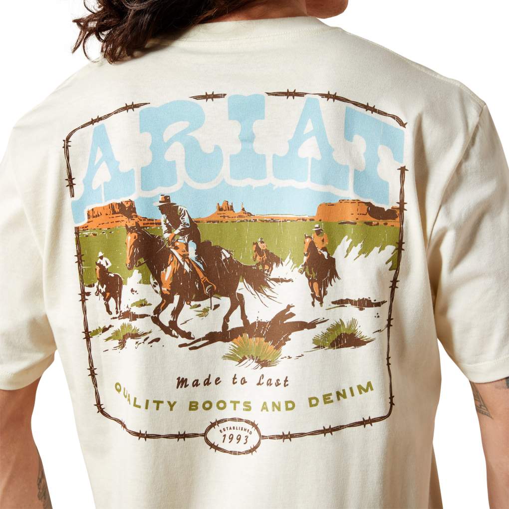 Ariat Mens Pulp Western Tee Turtledove