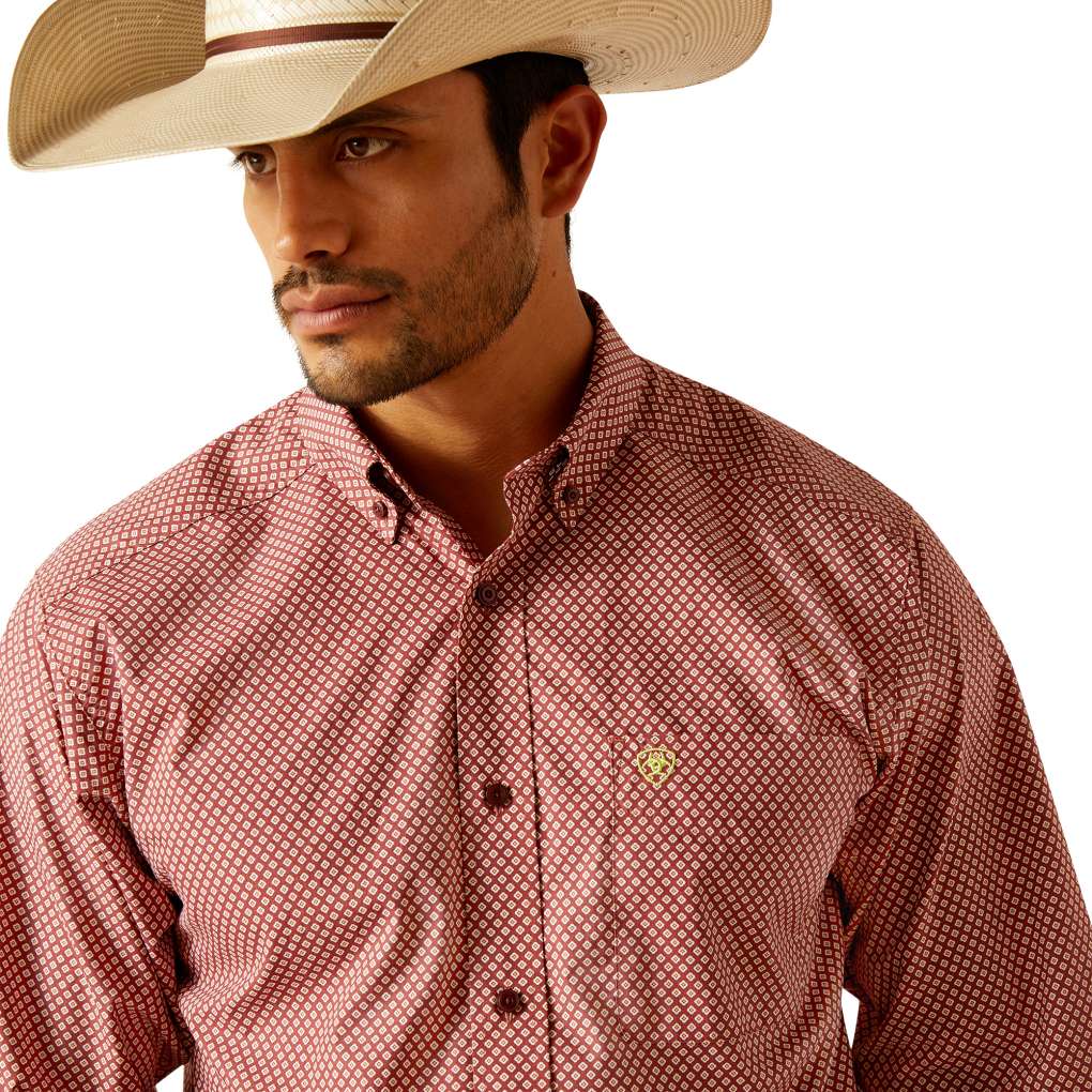 Ariat Mens Teegan Shirt Syrah