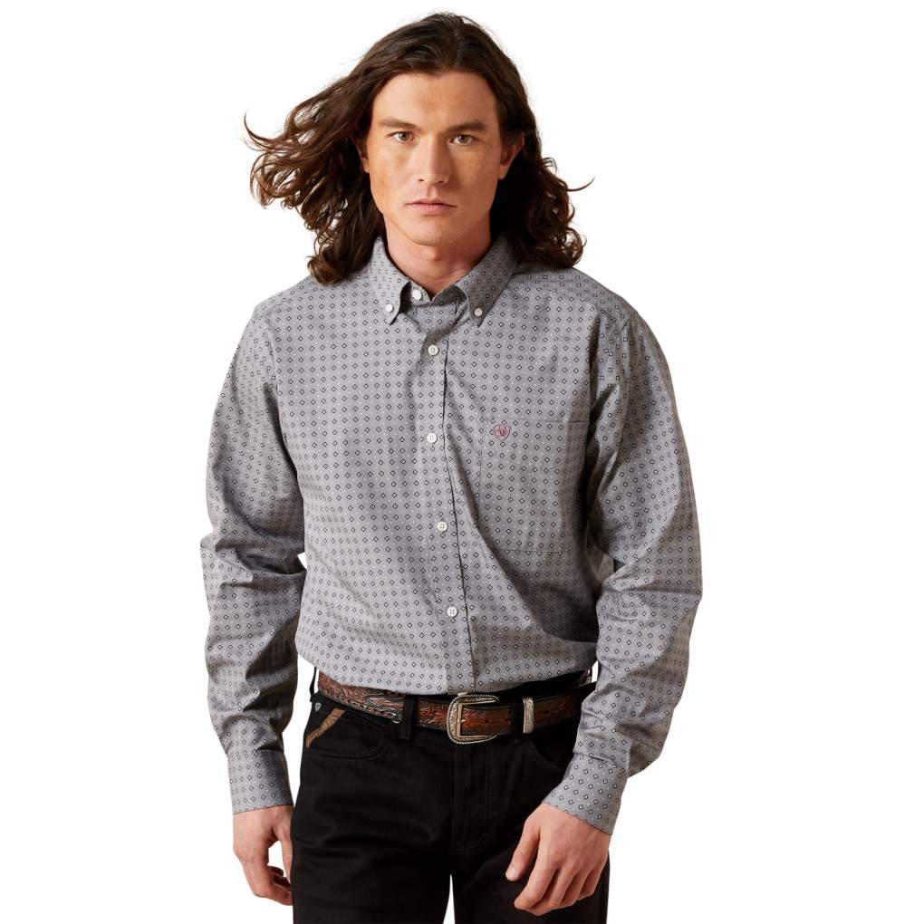 Ariat Mens Anderson Wrinkle Free Fitted Shirt