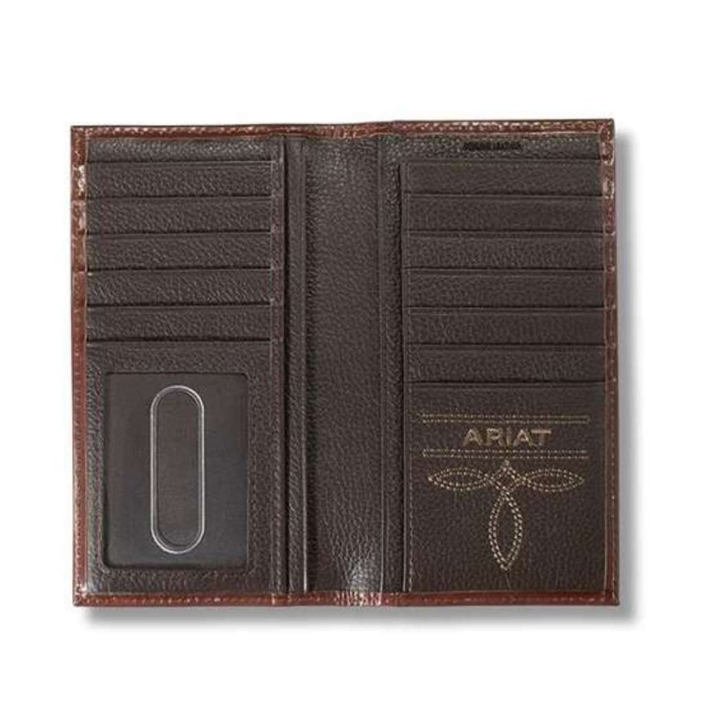 Ariat Rodeo Ostrich Floral Embossed Wallet