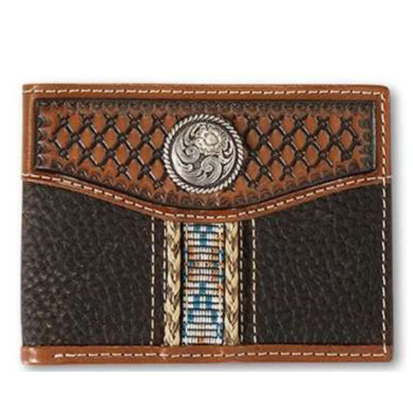 Ariat Bifold Woven Southwest Rope Trim Wallet | The Top Saddlery