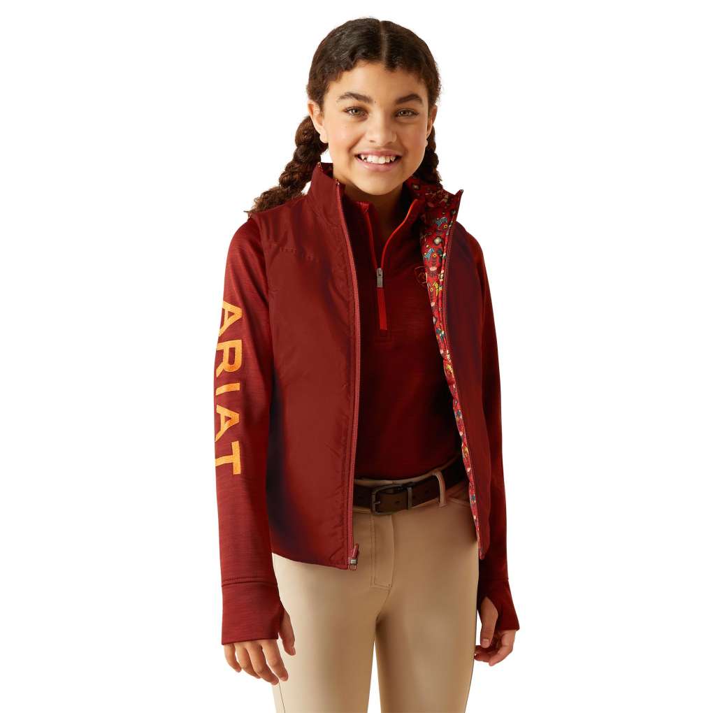 Ariat Youth Bella Dala Horse/Arctic Reversible Vest