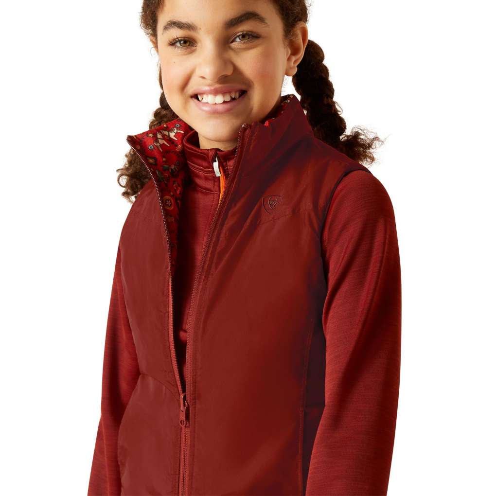 Ariat Youth Bella Dala Horse/Arctic Reversible Vest