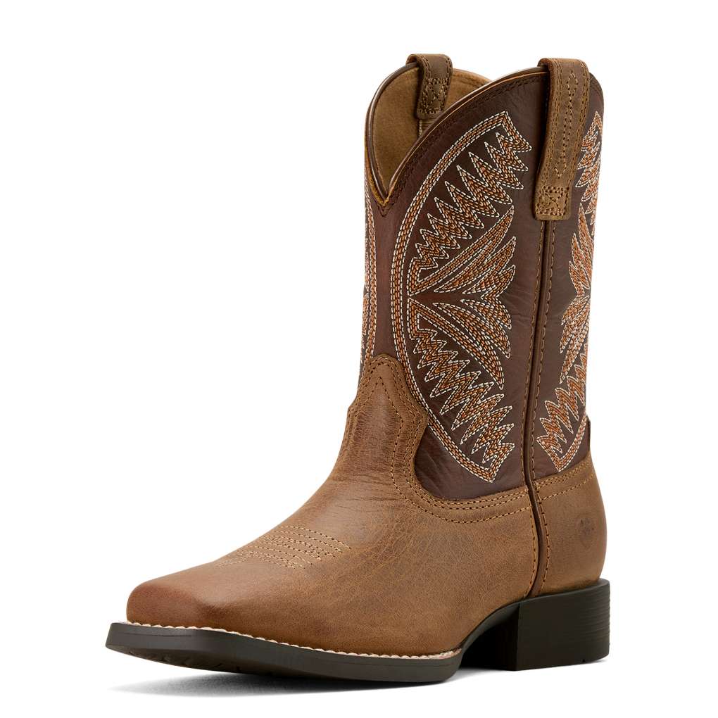 Ariat Youth Ruidoso Pearl/Chocolate Brown