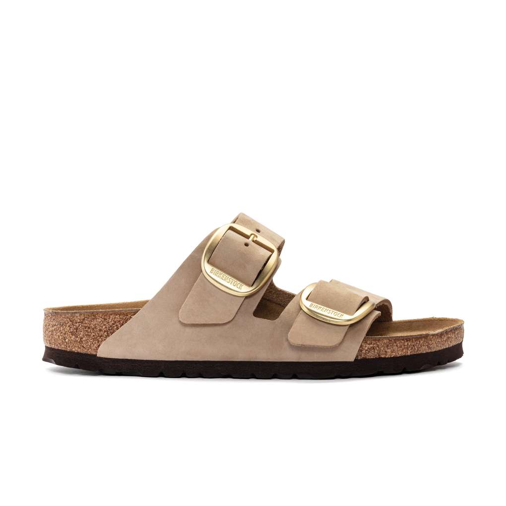 Birkenstock Arizona Big Buckle Sandcastle Nubuck Leather Regular