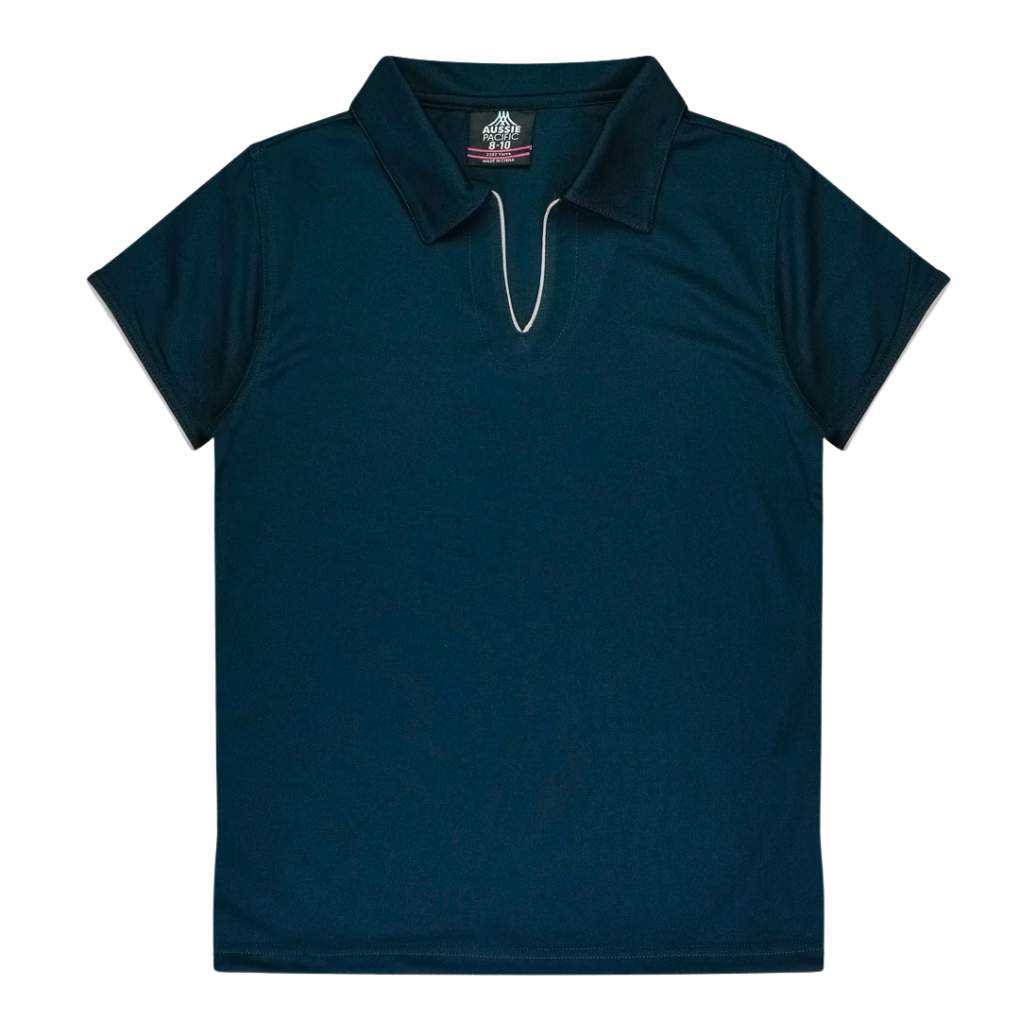 Aussie Pacific Ladies Yarra Navy/White Polo