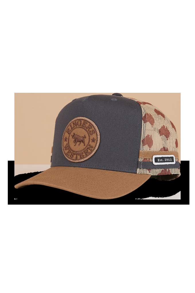 Ringer Western Aussie Rules Trucker Cap Charcoal/Clay