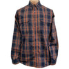 Bisley Mens Poly/Cotton BS70295 Brown Plaid Shirt