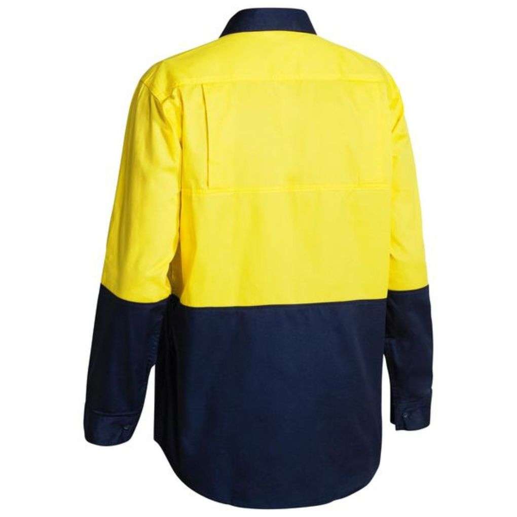 Bisley Hi Vis 2 Tone Lightweight Drill Shirt Bs6895