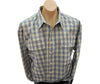 Bisley Mens BS70386 Yellow/White/Navy/Blue Small Check Workshirt