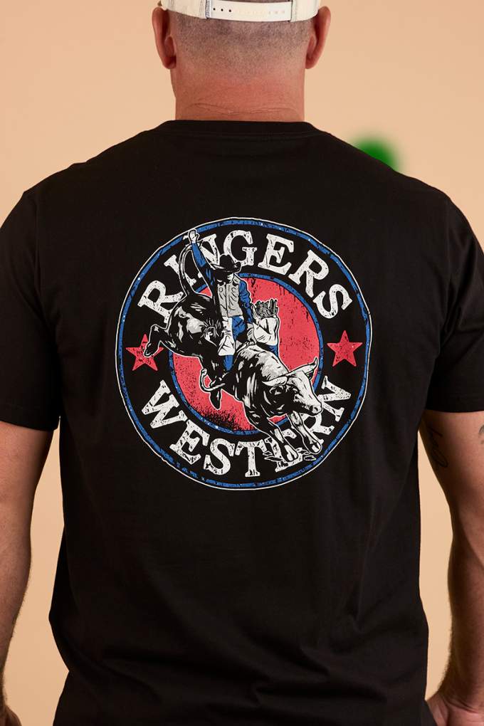 Ringer Western Mens Bucking Bull Tee