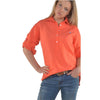 Bullrush Ladies Linen Tab Shirt Orange