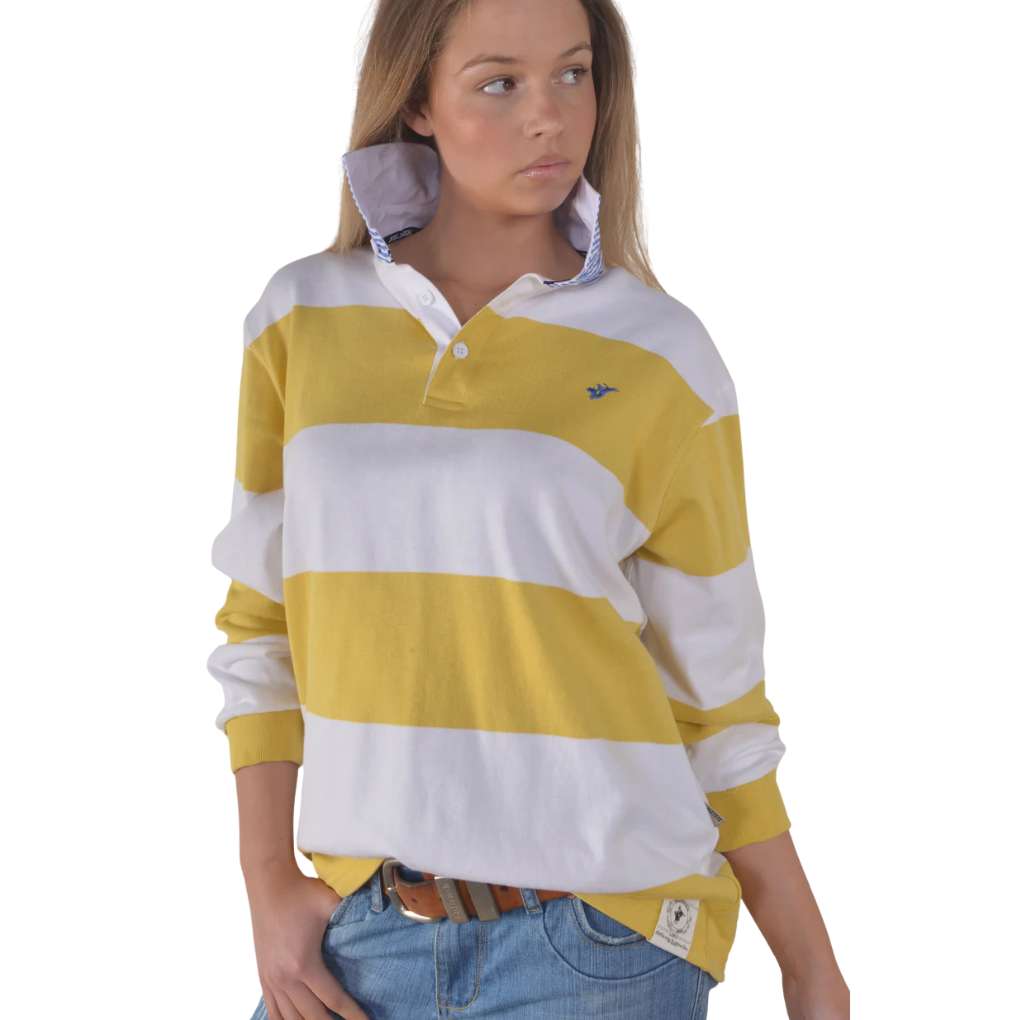 Bullrush Ladies Seasonal Duo Striped Rugby