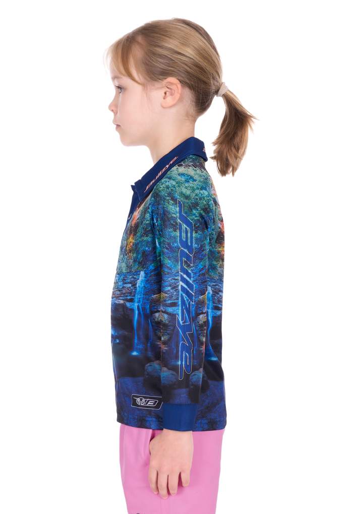 Bullzye Girls Waterfall Fishing Shirt