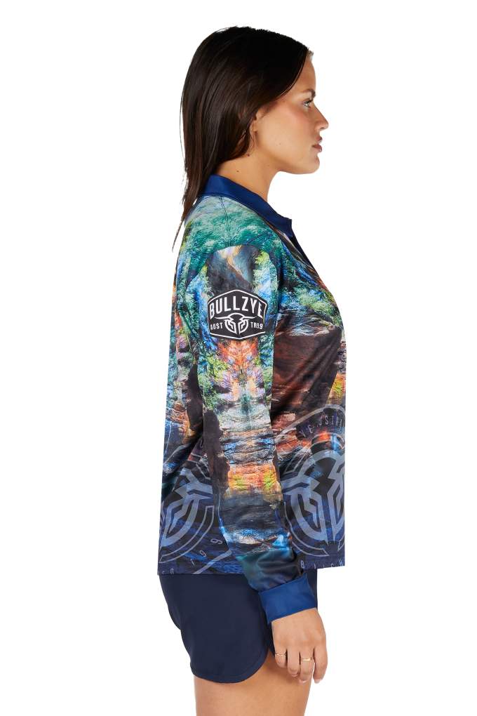 Bullzye Ladies Waterfall Fishing Shirt