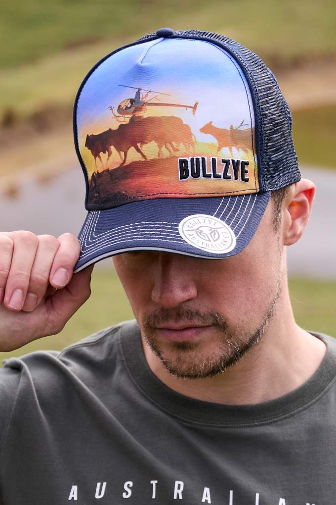 Bullzye Mens Outback Trucker Cap