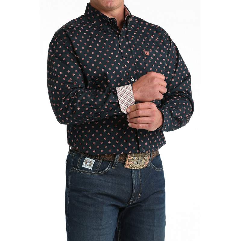 Cinch Mens MTW1106018 Contrast Classic Shirt