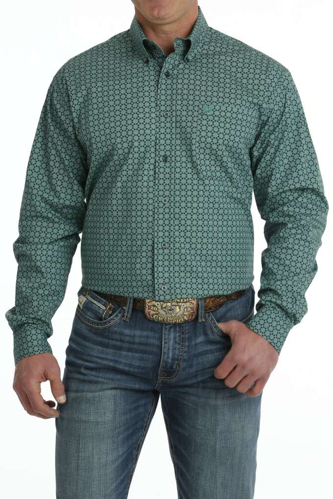 Cinch Mens MTW1105707 Contrast Shirt