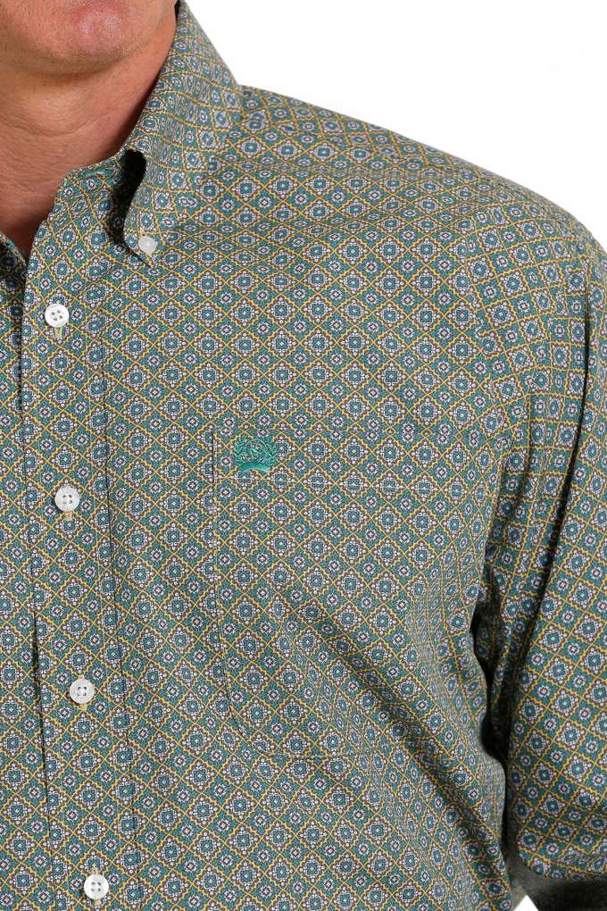 Cinch Mens Geo Print Classic Shirt