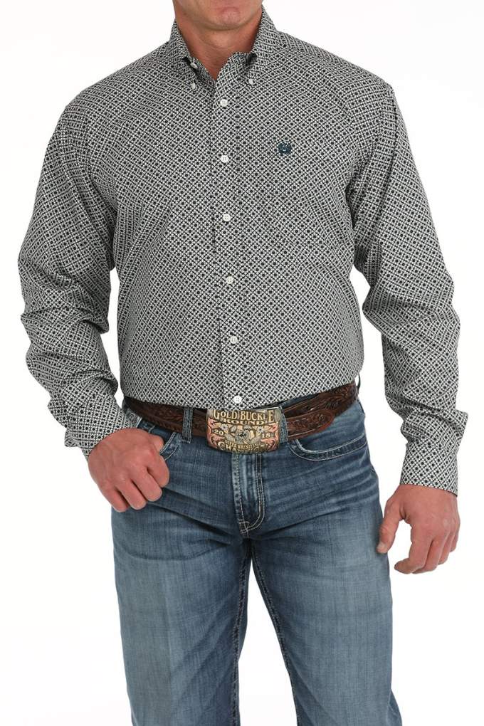 Cinch Mens MTW1105909 Geo Shirt