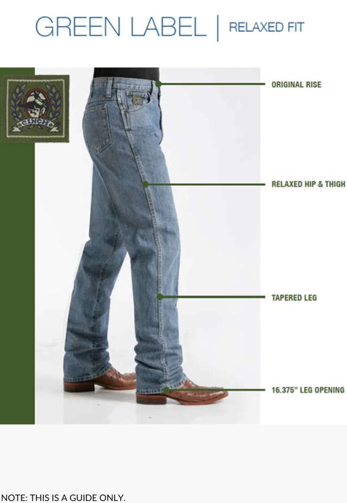 Cinch Mens Green Label Jeans