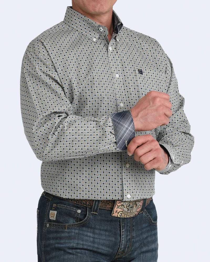 Cinch Mens Kaleidoscope Contrast MTW1106083 Shirt