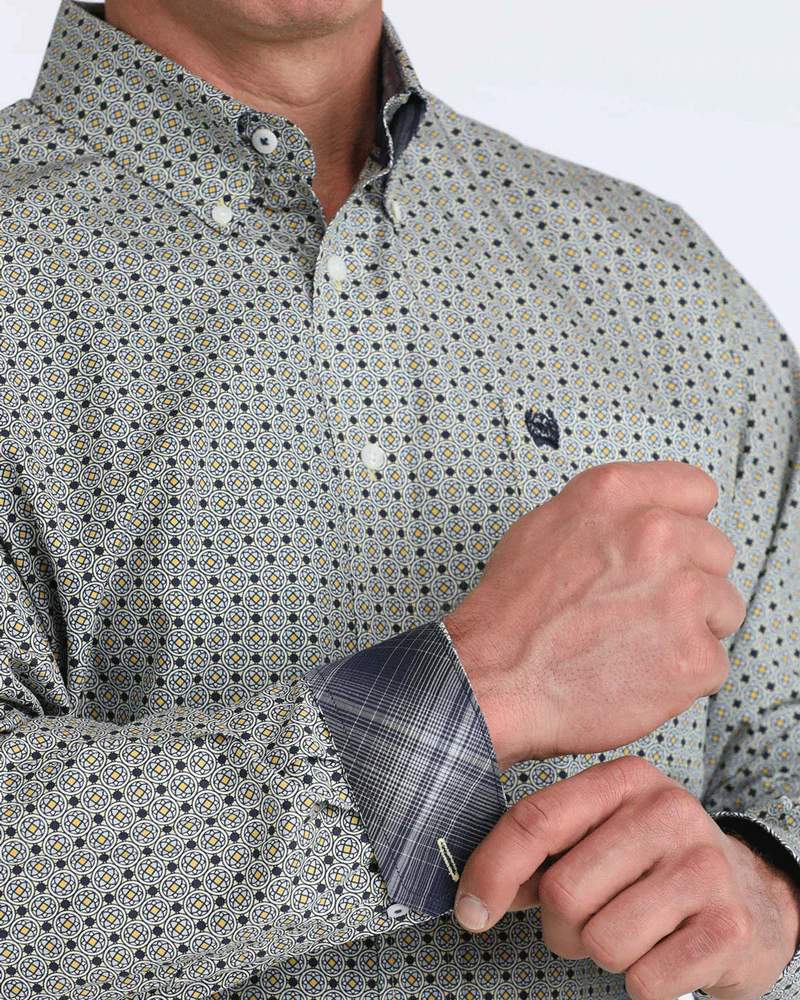 Cinch Mens Kaleidoscope Contrast MTW1106083 Shirt