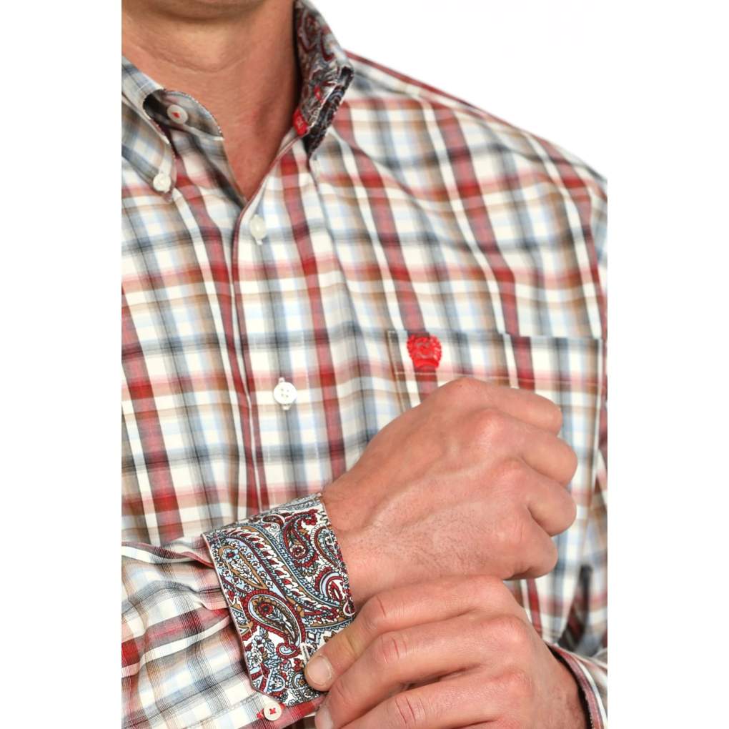 Cinch Mens Plaid MTW1105946 Classic Shirt