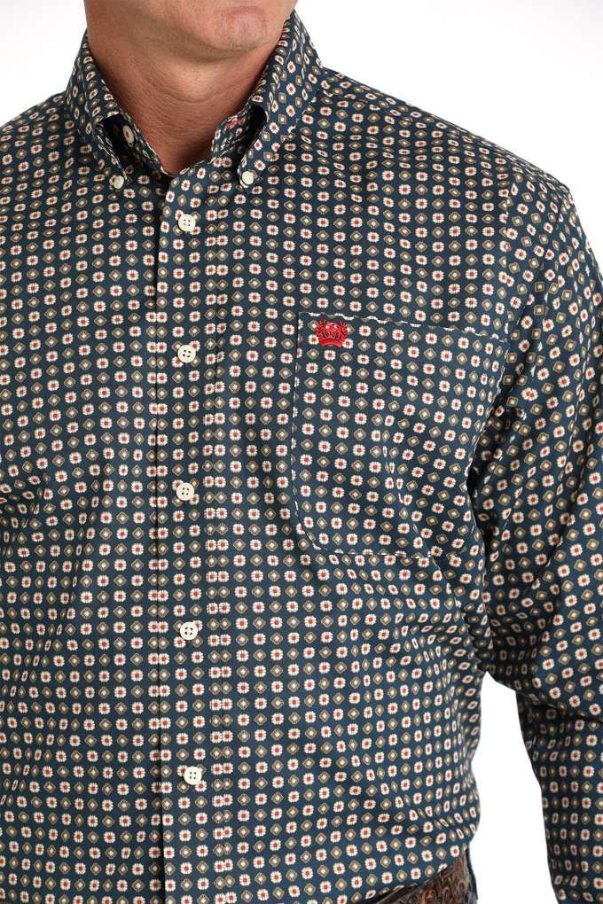 Cinch Mens Stretch Medallion MTW1105808 Shirt