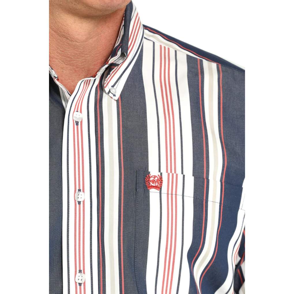 Cinch Mens Striped MTW1105938 Classic Shirt