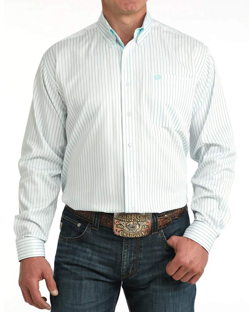 Cinch Mens Tencel Striped Shirt