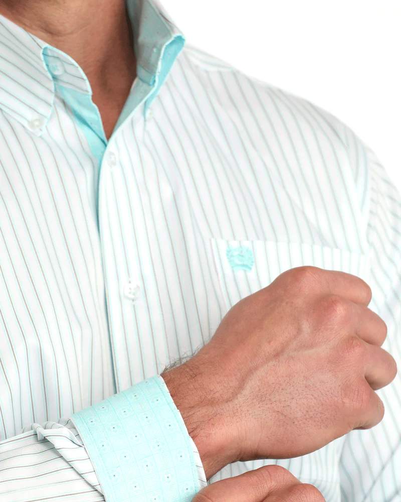 Cinch Mens Tencel Striped Shirt