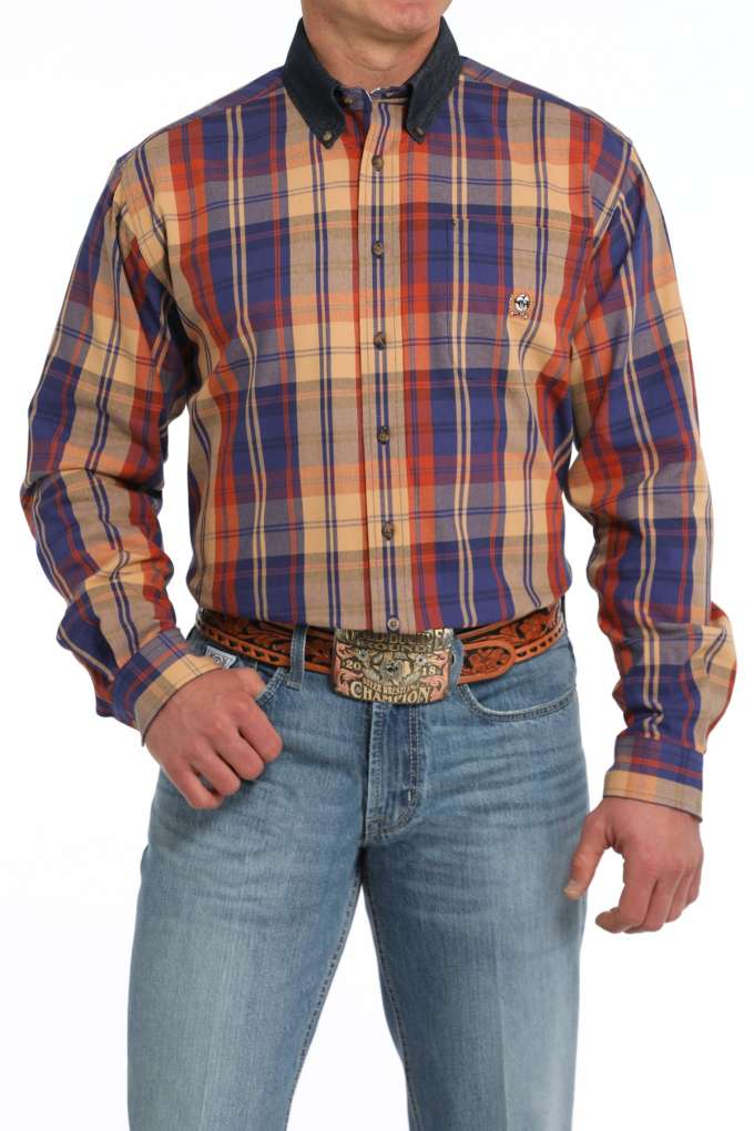 Cinch Mens Vintage MTW1242003 Plaid Shirt