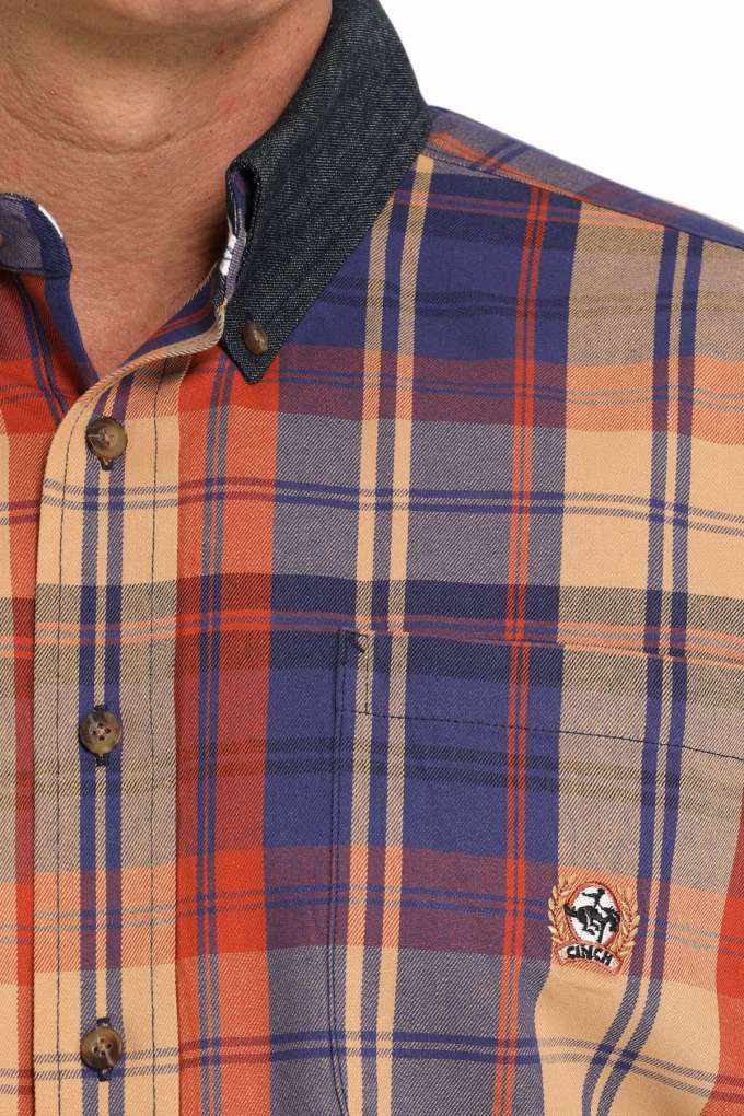 Cinch Mens Vintage MTW1242003 Plaid Shirt