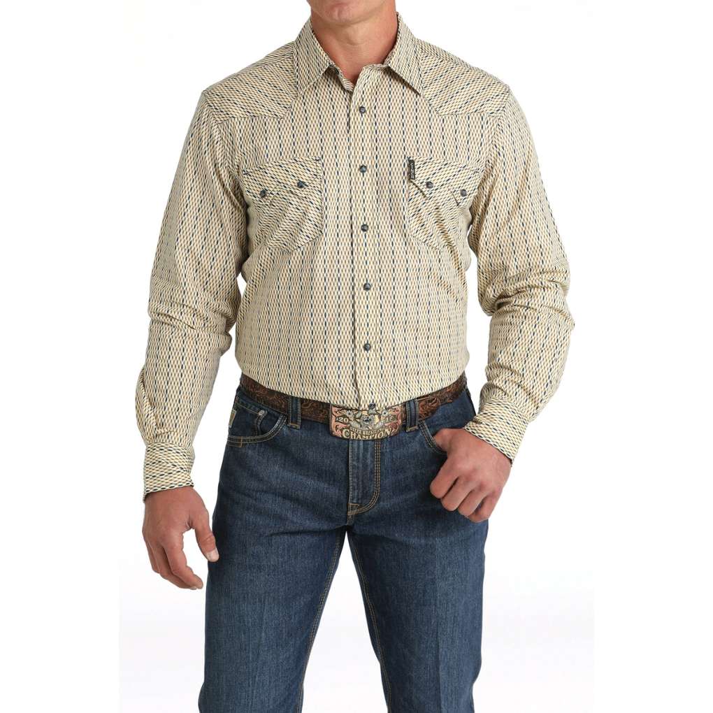 Cinch Mens Vintage Stripe MTW1301077 Shirt