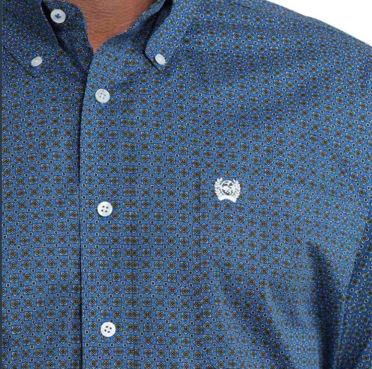 Cinch Mens MTW1106120 Geo Print Shirt