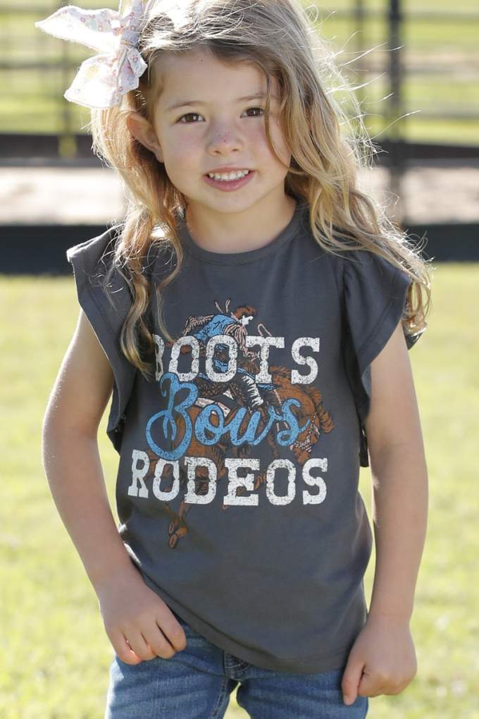 Cruel Girl Girls Boots Bows Rodeos Tee